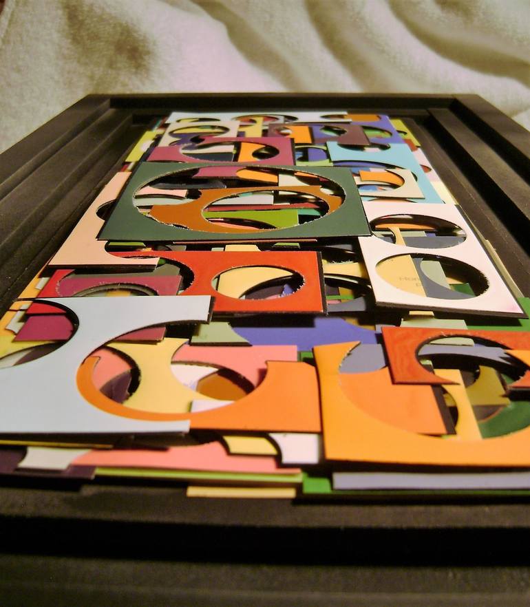 Original Cubism Abstract Collage by bob bradford