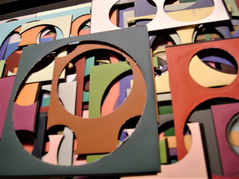 Original Cubism Abstract Collage by bob bradford
