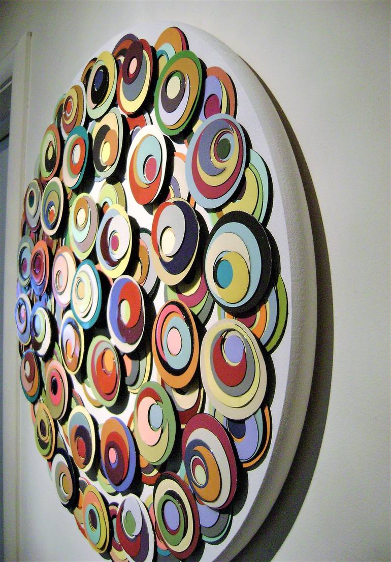 Original Abstract Wall Sculpture by bob bradford