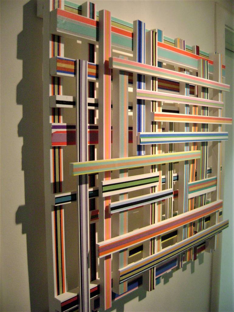 Original Abstract Wall Sculpture by bob bradford