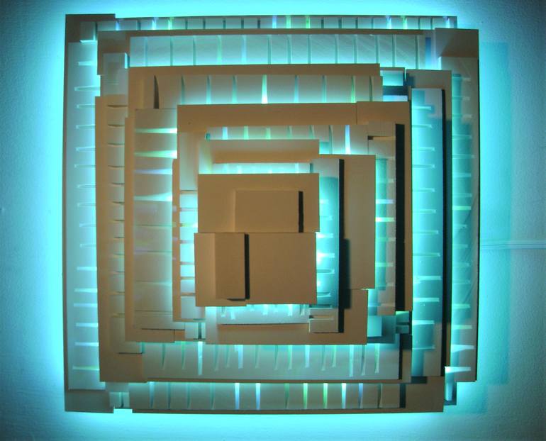 Original Abstract Architecture Sculpture by Bob Bradford