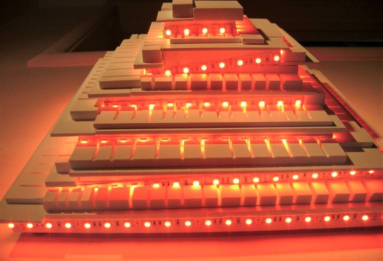 Original Abstract Architecture Sculpture by Bob Bradford