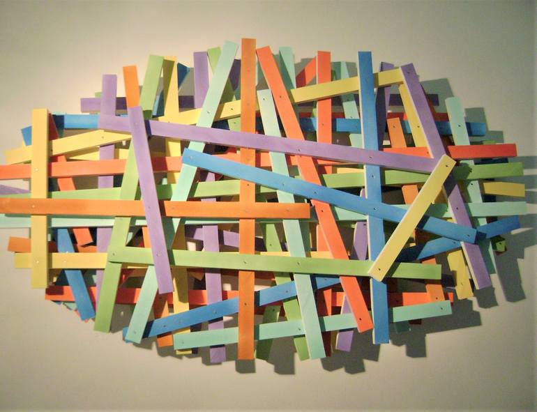 Original Abstract Wall Sculpture by bob bradford