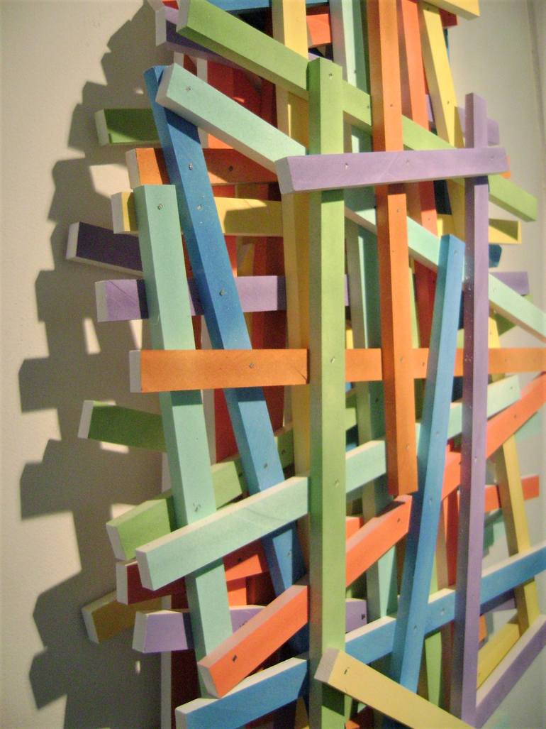 Original Abstract Wall Sculpture by bob bradford