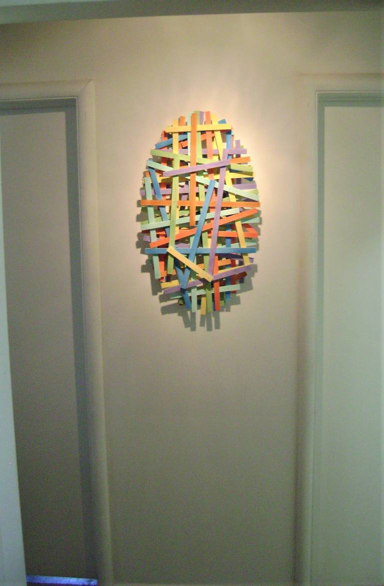 Original Abstract Wall Sculpture by bob bradford