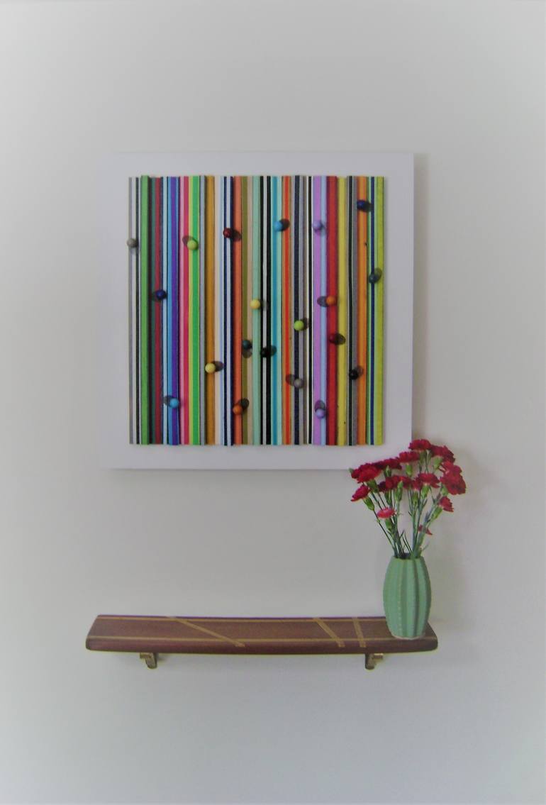 Original Abstract Wall Sculpture by bob bradford