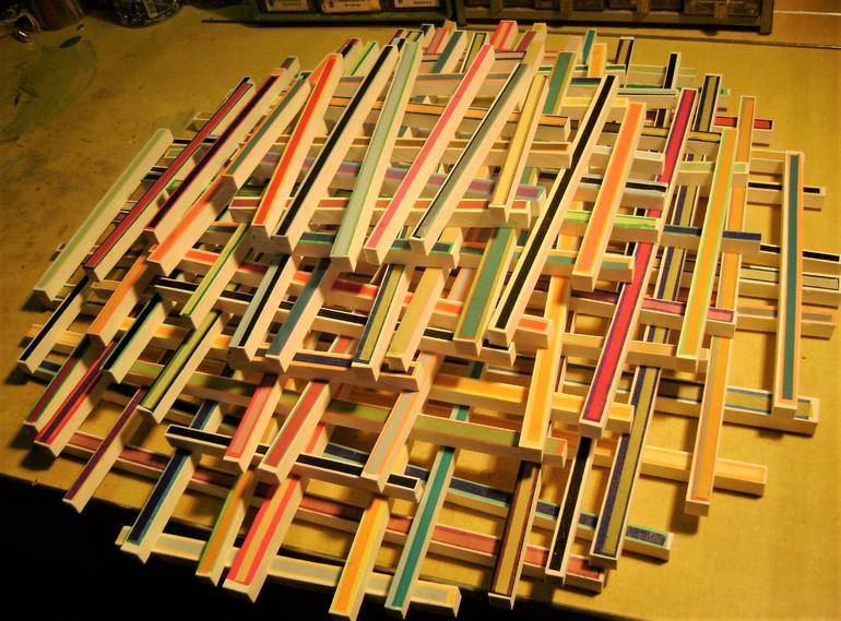 Original Abstract Geometric Sculpture by Bob Bradford