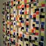 my second piece bringing mondrian to three dimensions.made from pvc lath and paper