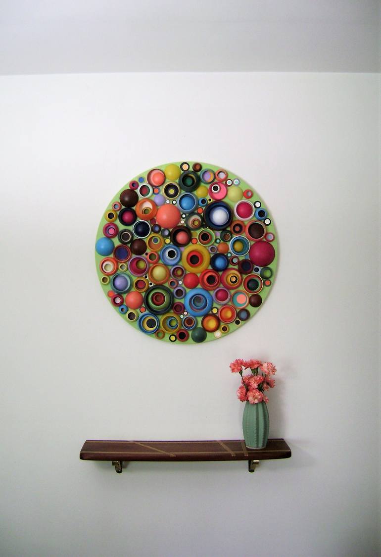 Original Abstract Floral Sculpture by bob bradford