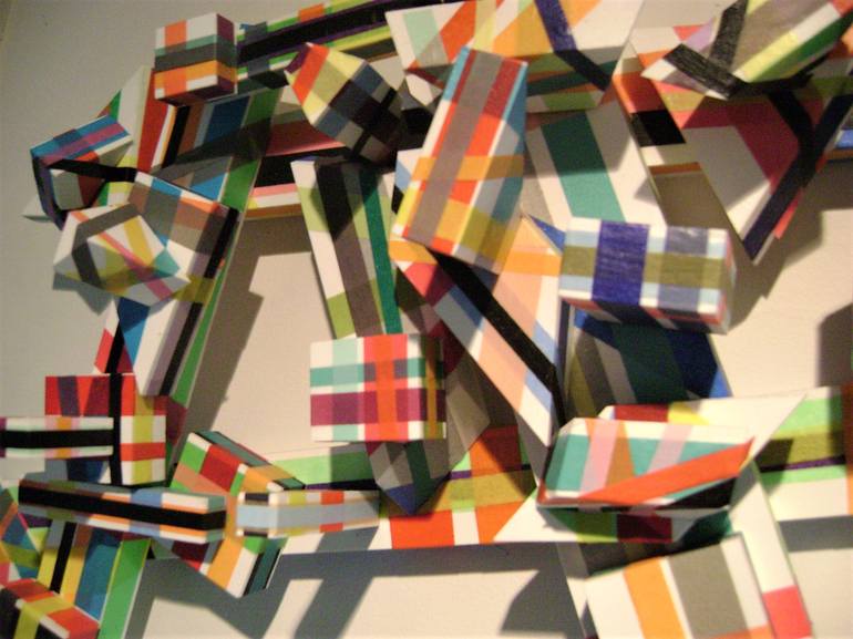 Original Abstract Wall Sculpture by bob bradford