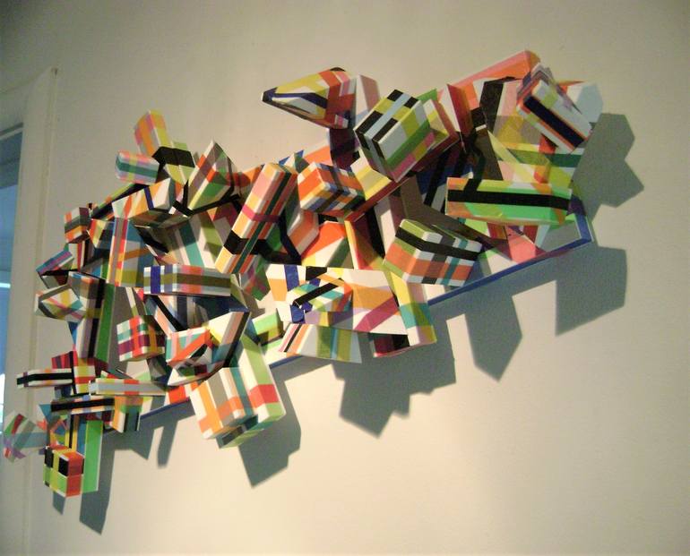 Original Abstract Wall Sculpture by bob bradford