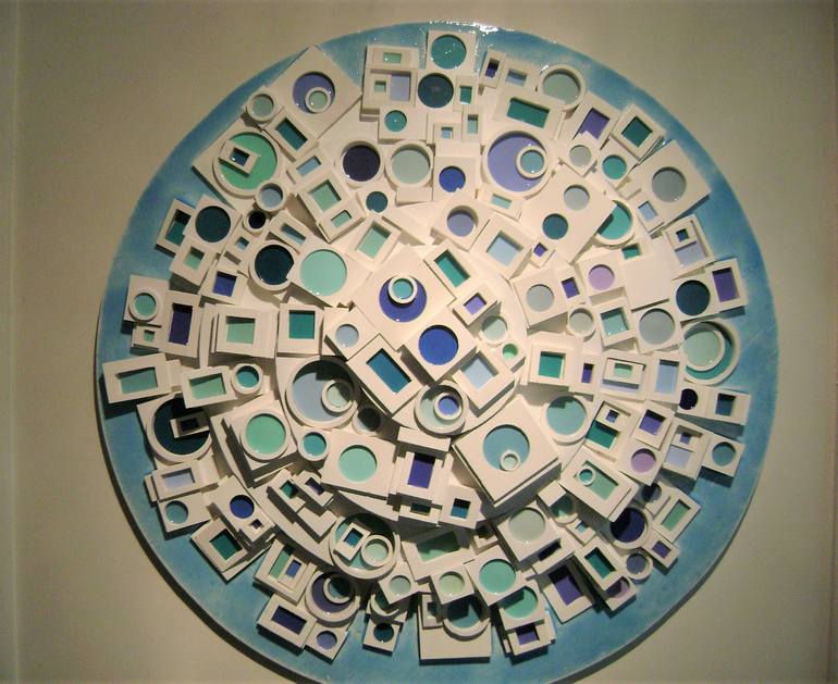 Original Abstract Landscape Sculpture by Bob Bradford