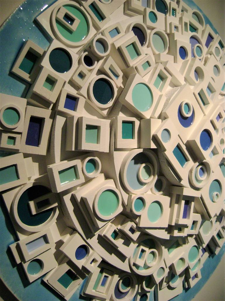 Original Abstract Landscape Sculpture by Bob Bradford