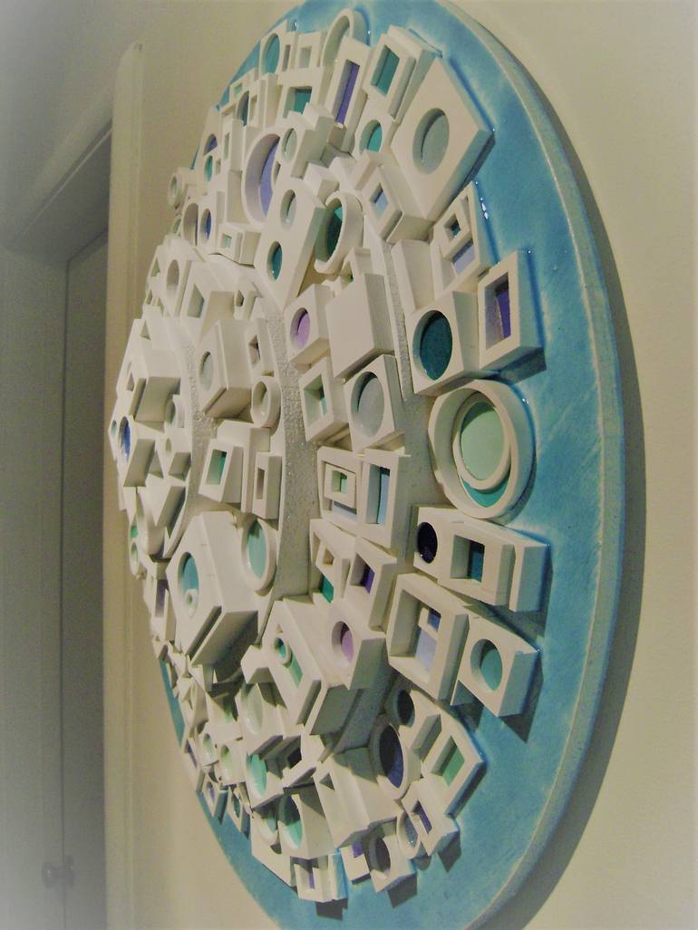 Original Abstract Landscape Sculpture by Bob Bradford