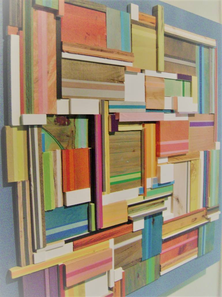 Original Abstract Wall Sculpture by bob bradford