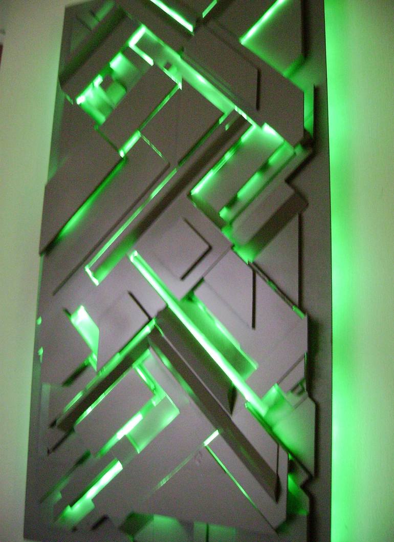 Original Abstract Light Sculpture by bob bradford