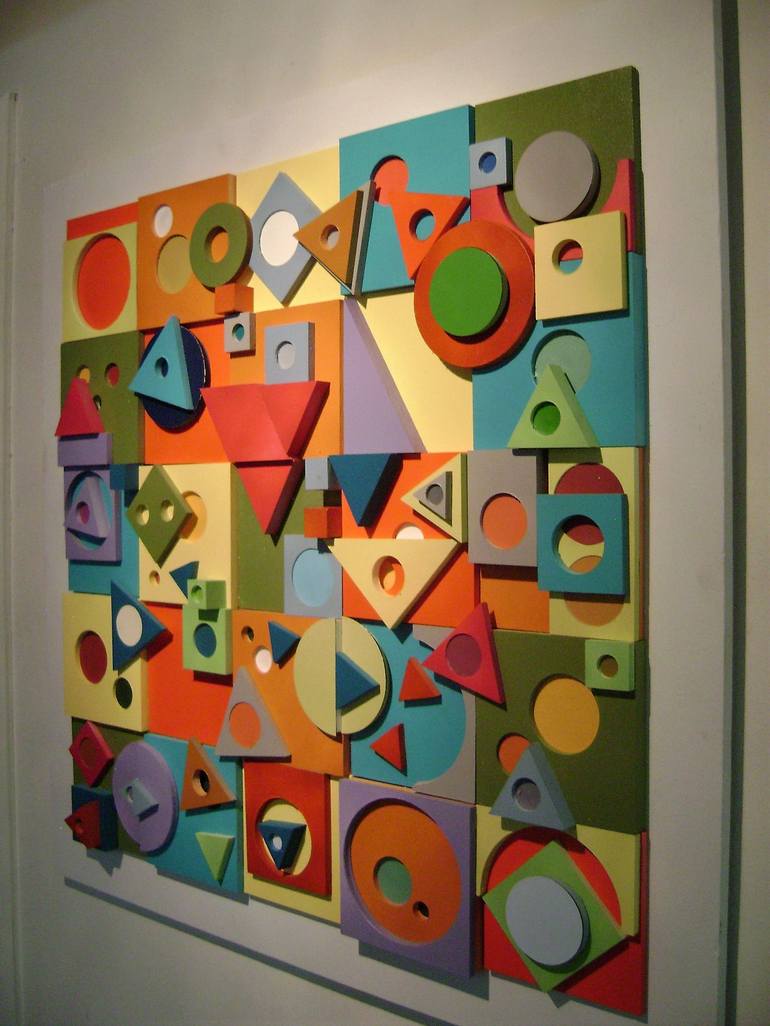 Original Abstract Wall Sculpture by bob bradford