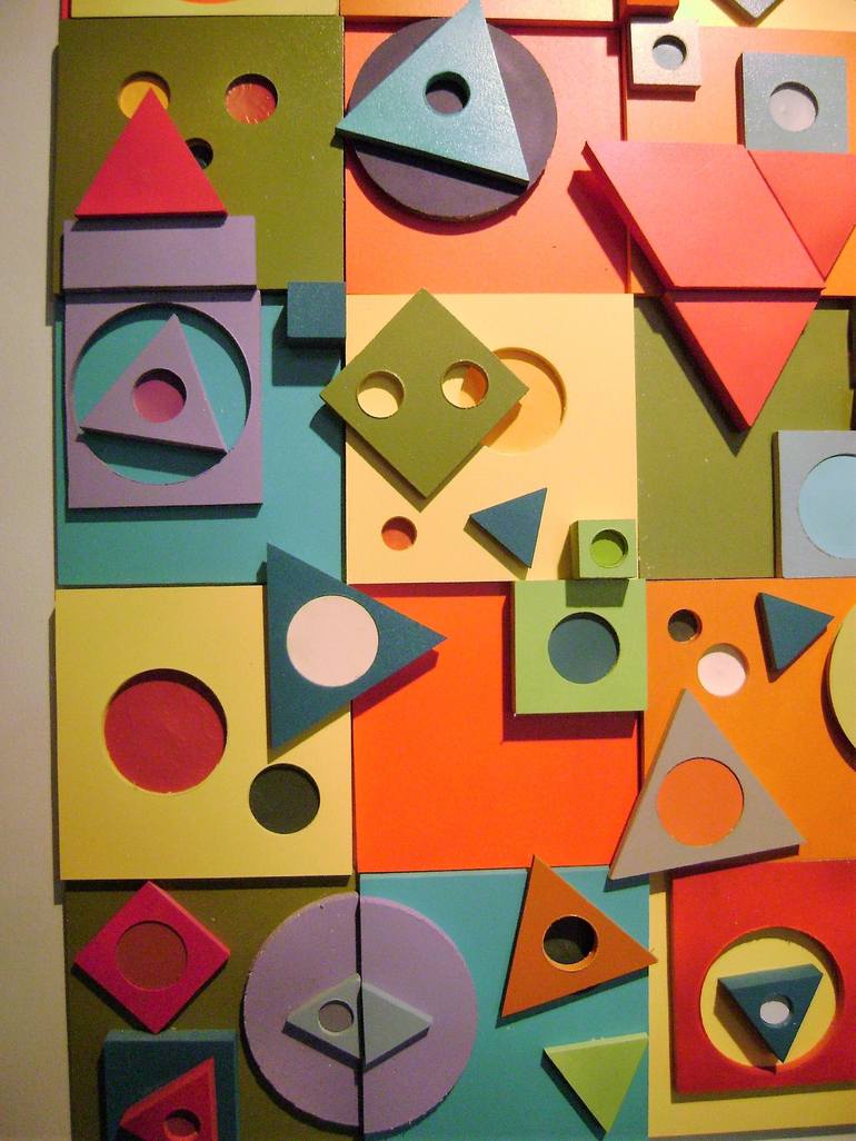 Original Abstract Wall Sculpture by bob bradford