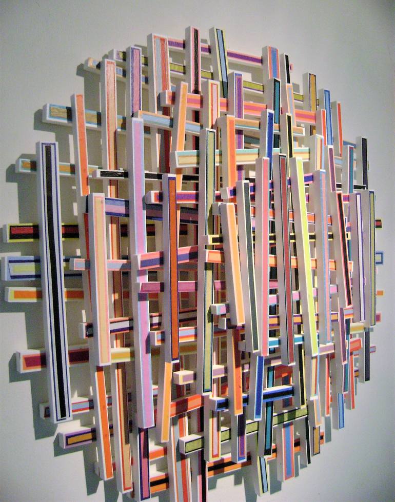 Original Abstract Wall Sculpture by bob bradford