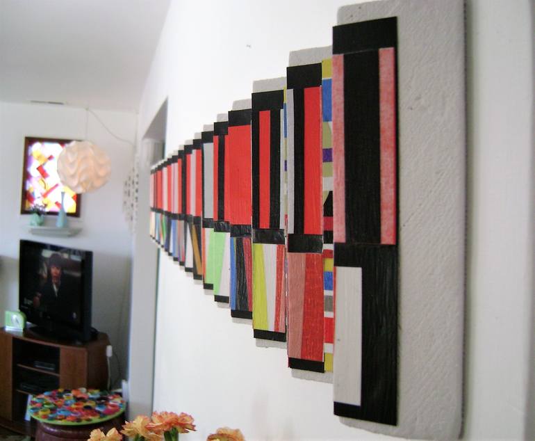 Original Abstract Wall Sculpture by bob bradford