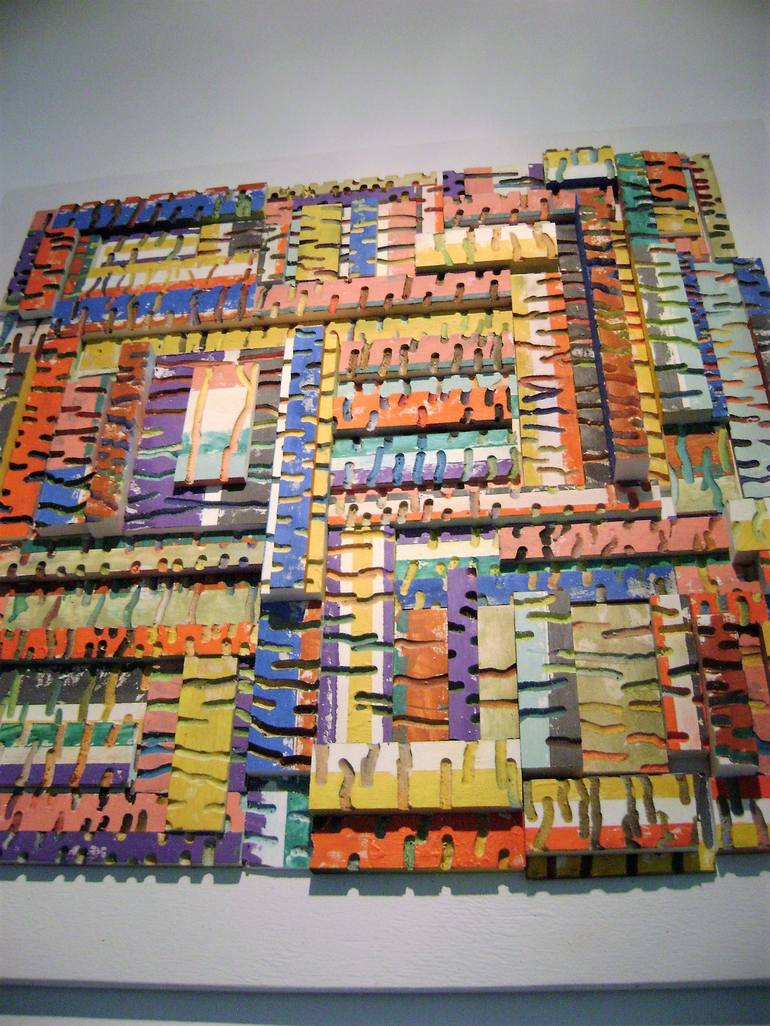 Original Abstract Wall Sculpture by bob bradford