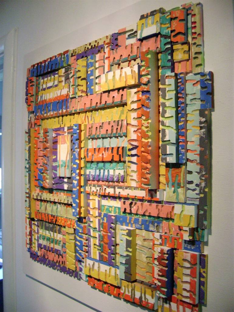 Original Abstract Wall Sculpture by bob bradford