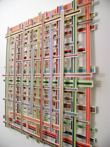 Original Abstract Wall Sculpture by bob bradford