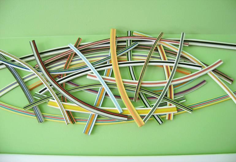 Original Abstract Wall Sculpture by bob bradford