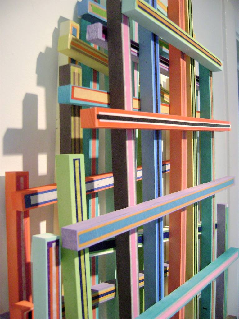 Original Abstract Wall Sculpture by bob bradford