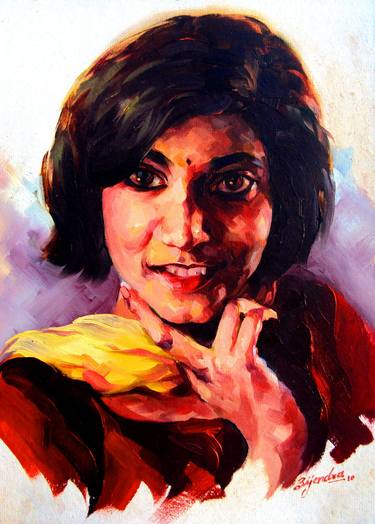 Original Realism People Paintings by Bijendra pratap
