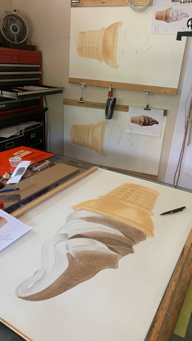 Original Illustration Still Life Drawing by Mike Pitzer