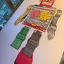 Gear Wind-Up Robot drawing progression - 03