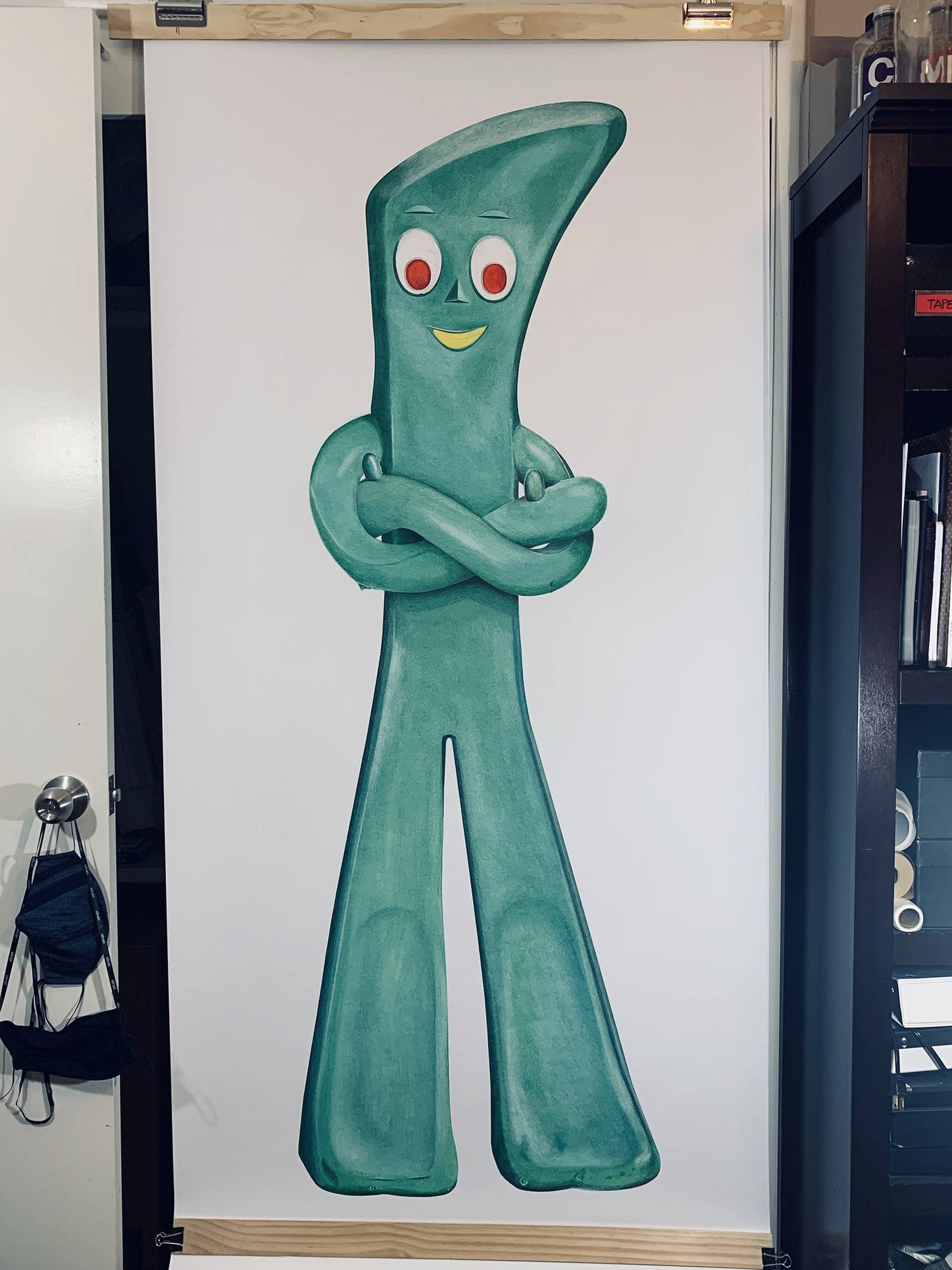 Gumby Drawing by Mike Pitzer