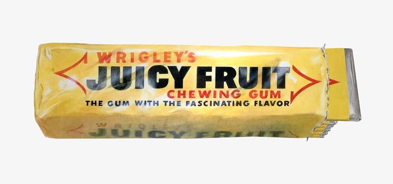 Juicy Fruit Gum Drawing by Mike Pitzer