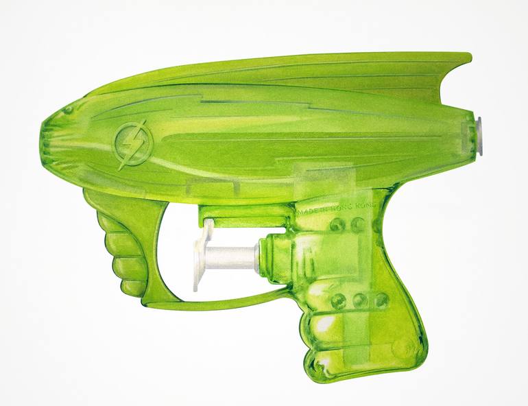 1970's Vintage Squirt Gun Drawing by Mike Pitzer