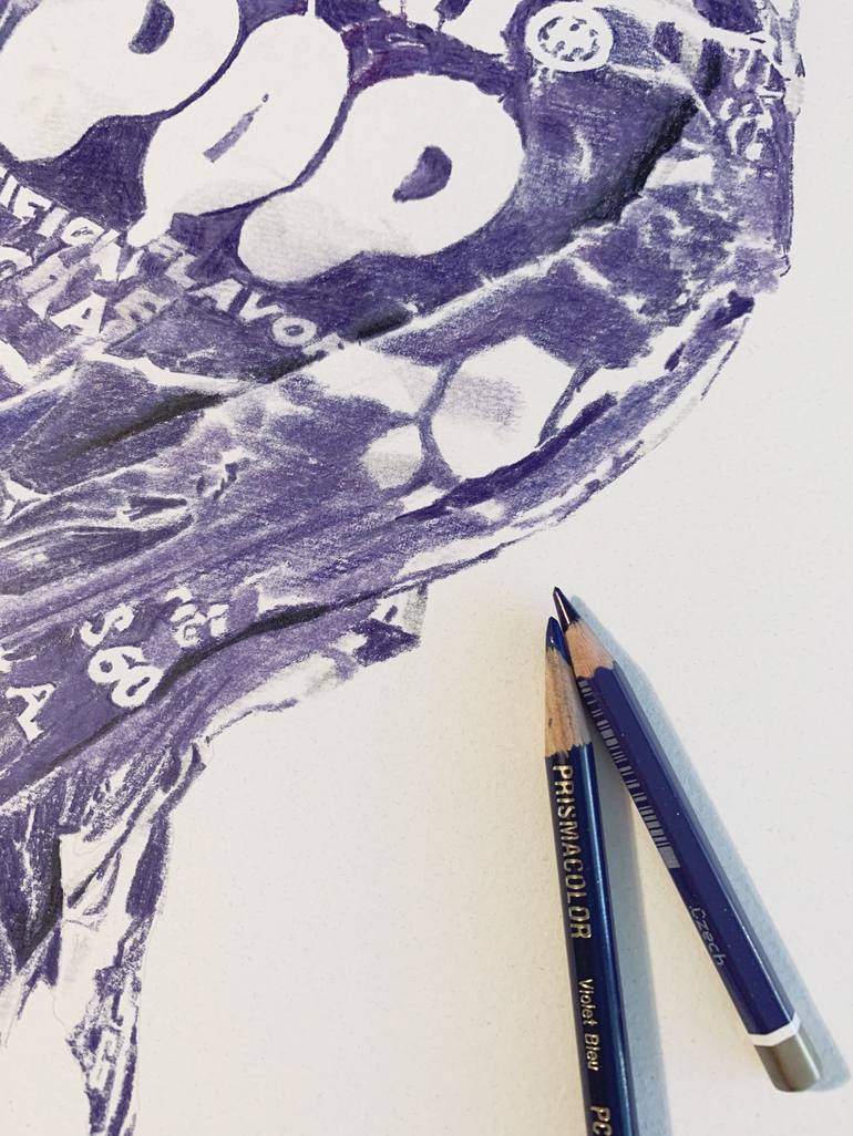 Grape Tootsie Pop Drawing by Mike Pitzer