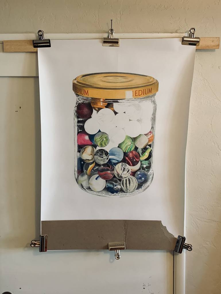 Original Still Life Drawing by Mike Pitzer