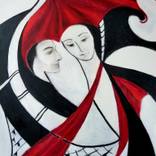 Red Umbrella by Olga Sheymov