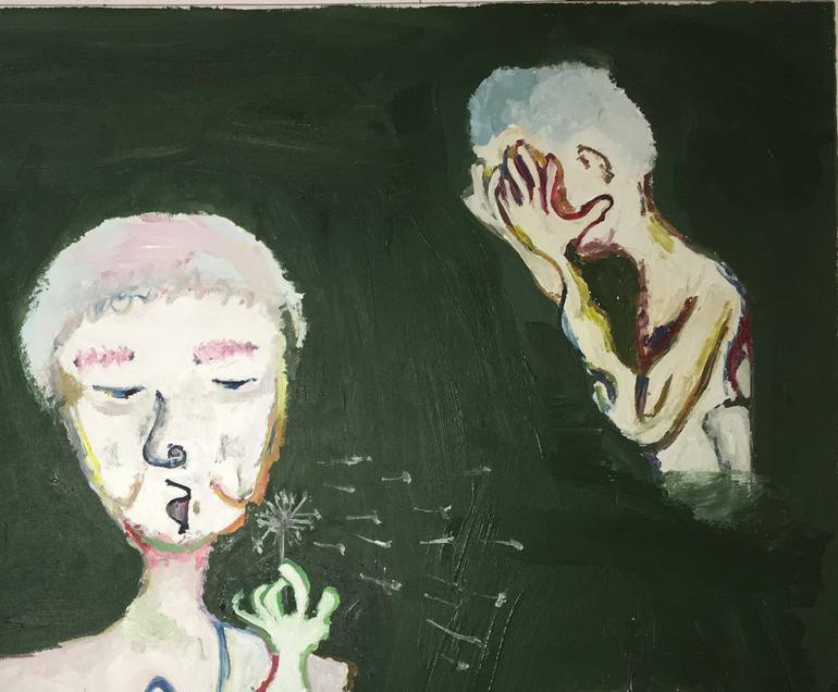 Original Conceptual People Painting by Enrique Iii Anonat