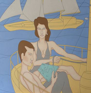 Original Boat Paintings by Nicola Leoni