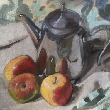 Rosy apples and teapot thumb