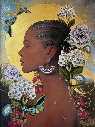Original Symbolism People Mixed Media by Alexandra Gallagher