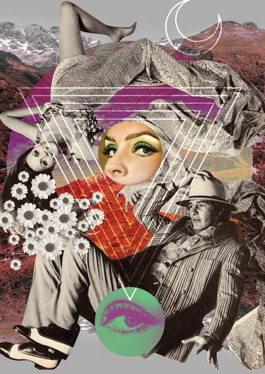 Original Conceptual Popular culture Collage by Alexandra Gallagher