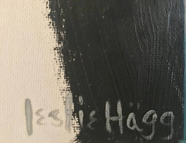 Original Abstract Expressionism Abstract Painting by Leslie Hagg