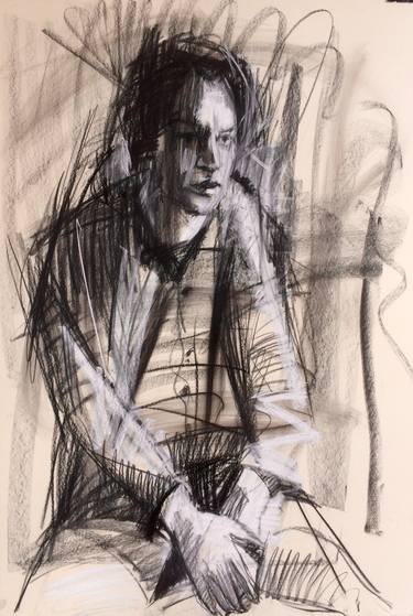 Original Men Drawing by Guillaume Cloutier