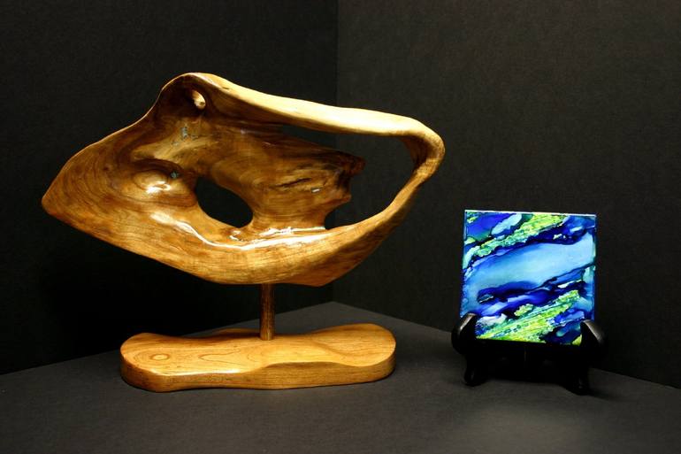 Original Abstract Nature Sculpture by Kevin Doberstein