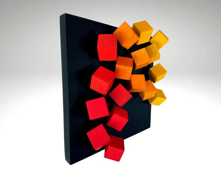 Original Cubism Abstract Sculpture by Kevin Doberstein