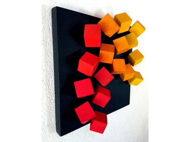 Original Cubism Abstract Sculpture by Kevin Doberstein