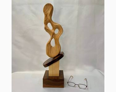 Dreamer. Contemporary wood sculpture. thumb