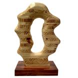 Spiritual Balance. Wood Sculpture art by Dobe Art